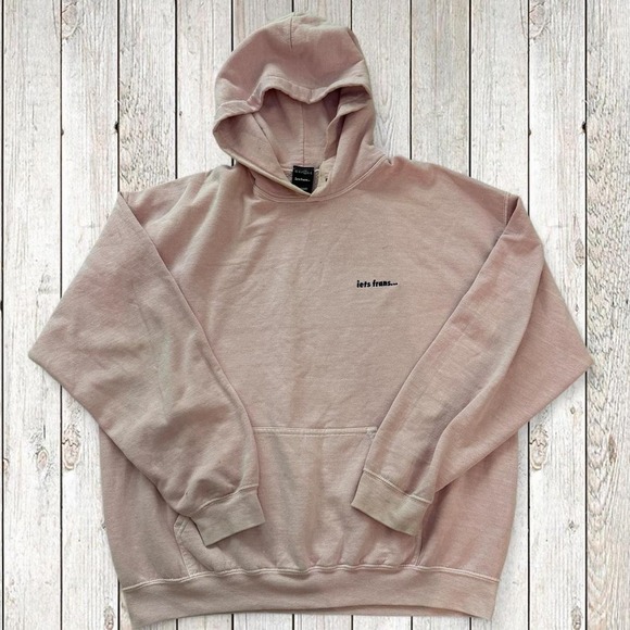 Iets Frans Tops - iets frans… Dusty Pink Oversized Hoodie Medium Urban Outfitters